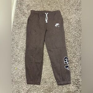 brown nike joggers